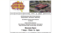 Desktop Screenshot of countrymusichalloffame.com.au